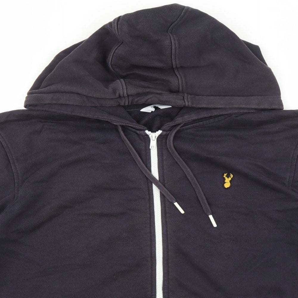 NEXT Mens Blue Cotton Full Zip Hoodie Size M