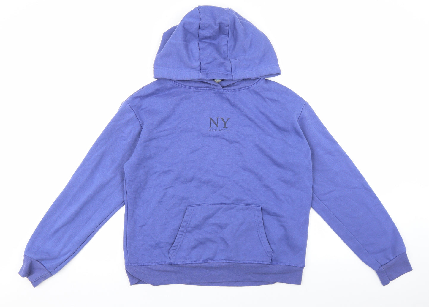Primark Womens Purple Cotton Pullover Hoodie Size S Pullover - NY Manhattan