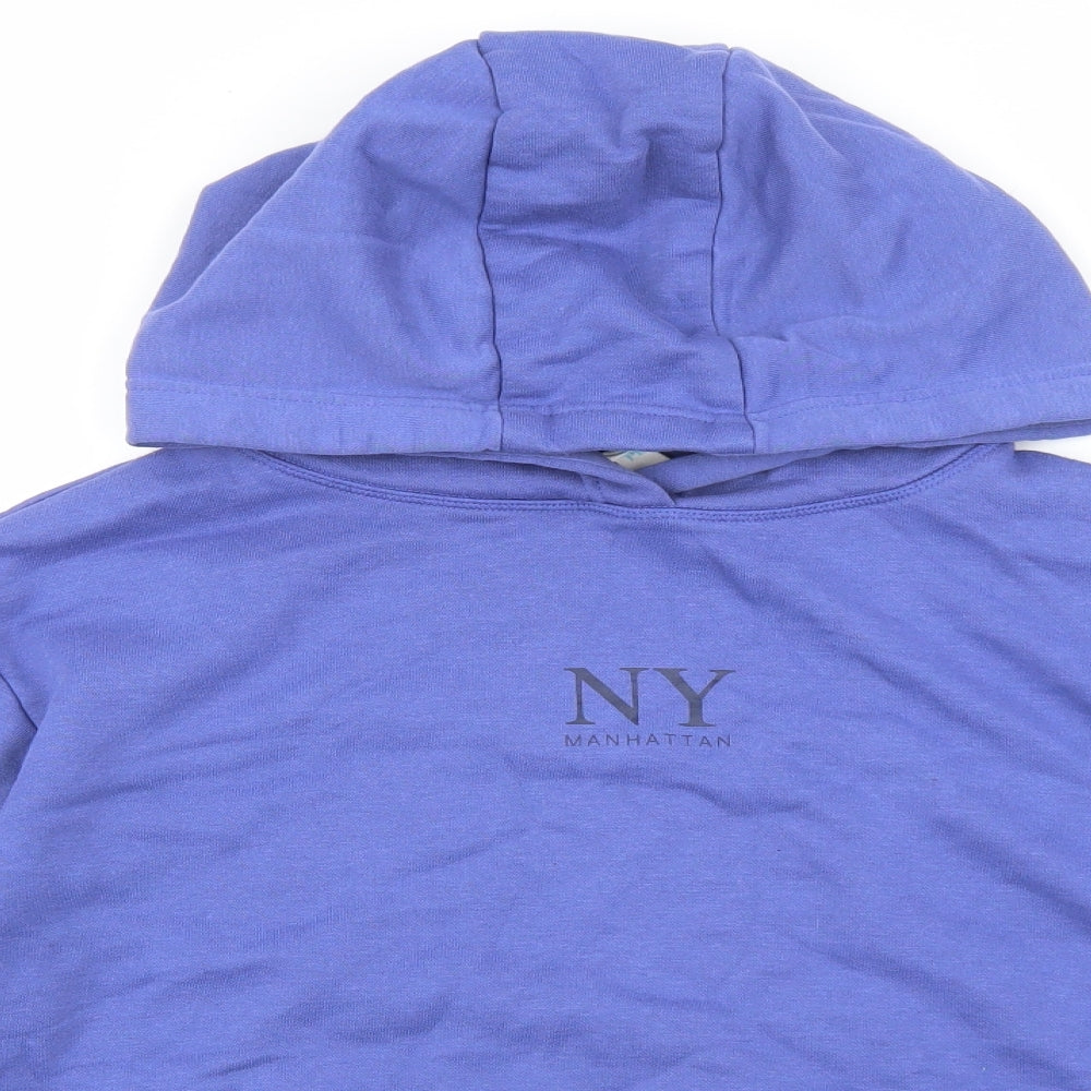Primark Womens Purple Cotton Pullover Hoodie Size S Pullover - NY Manhattan