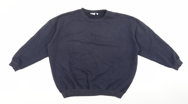 Damart Mens Black Cotton Pullover Sweatshirt Size M