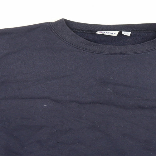 Damart Mens Black Cotton Pullover Sweatshirt Size M