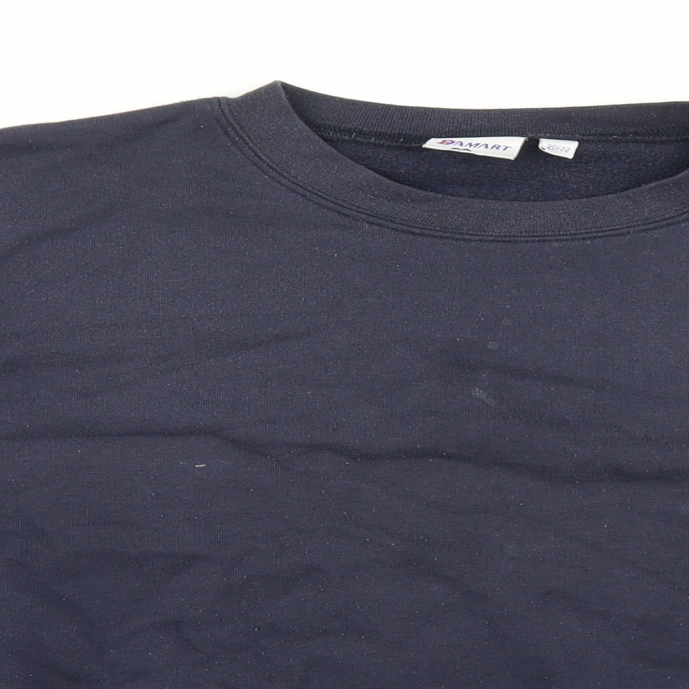 Damart Mens Black Cotton Pullover Sweatshirt Size M