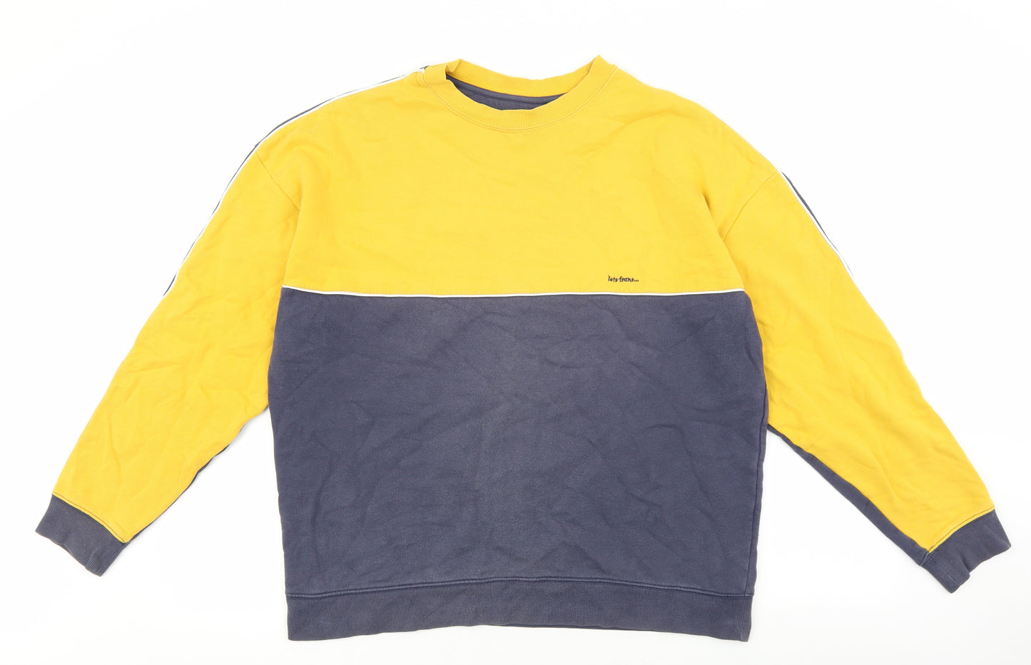 Iets Fans Mens Multicoloured Cotton Pullover Sweatshirt Size S