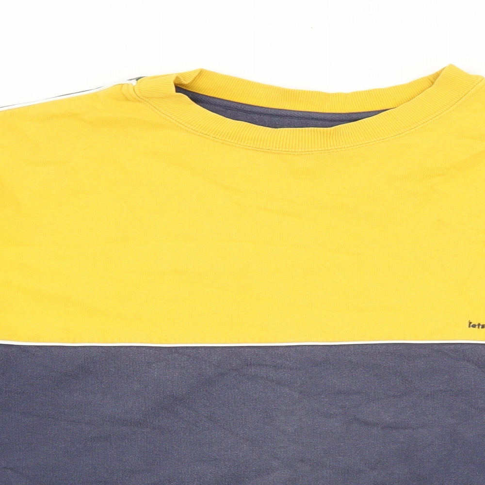 Iets Fans Mens Multicoloured Cotton Pullover Sweatshirt Size S
