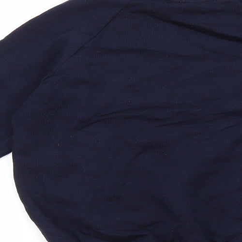 Truform Boys Blue 100% Cotton Pullover Sweatshirt Size 7-8 Years Pullover