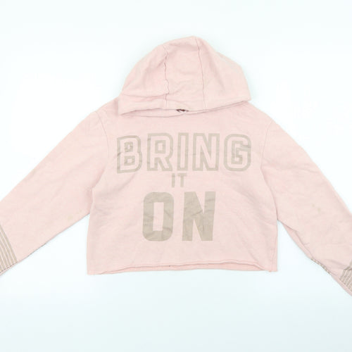 YD Girls Multicoloured 100% Cotton Pullover Hoodie Size 11-12 Years Pullover - Bring it on