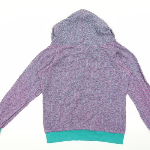 Billabong Womens Ivory Geometric Cotton Pullover Hoodie Size 4 Pullover