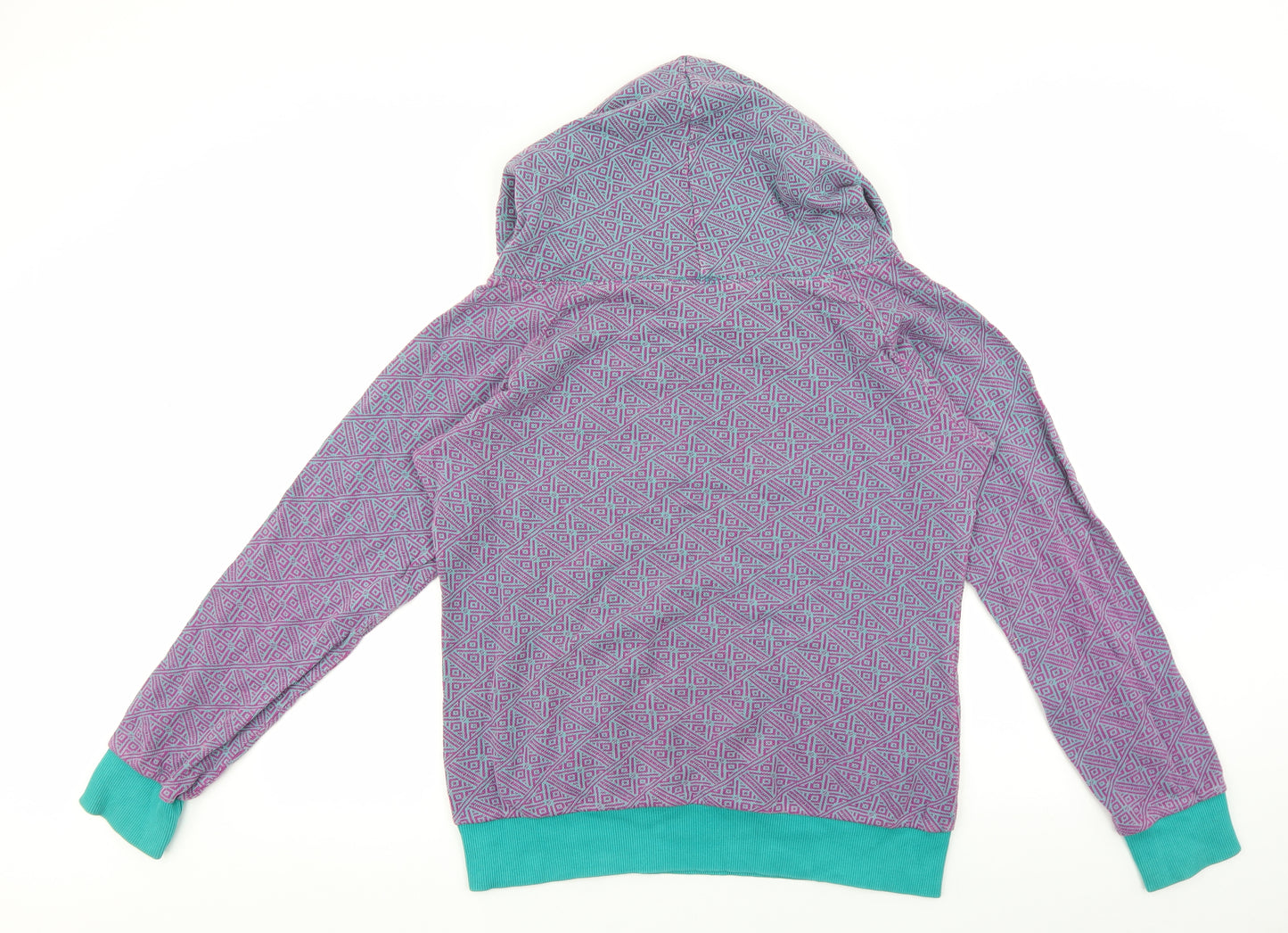 Billabong Womens Ivory Geometric Cotton Pullover Hoodie Size 4 Pullover