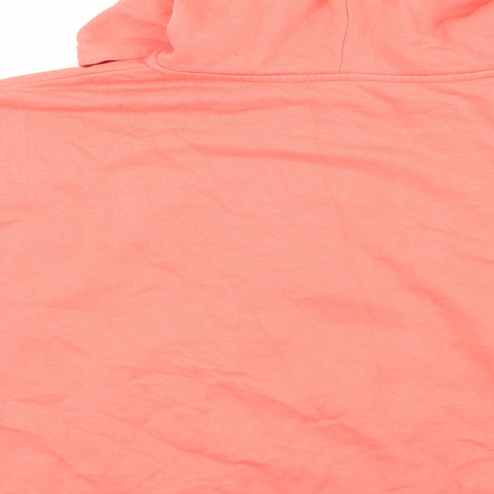 TU Womens Pink Cotton Full Zip Hoodie Size L Zip