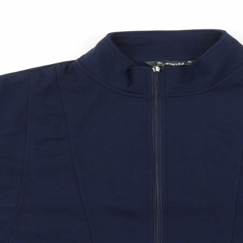 Bonmarche Womens Blue Chlorofibre Full Zip Sweatshirt Size XL Zip