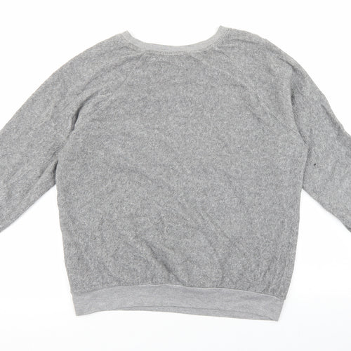 Dorothy Perkins Womens Grey Cotton Pullover Sweatshirt Size 10 Pullover - Soho New Yrok