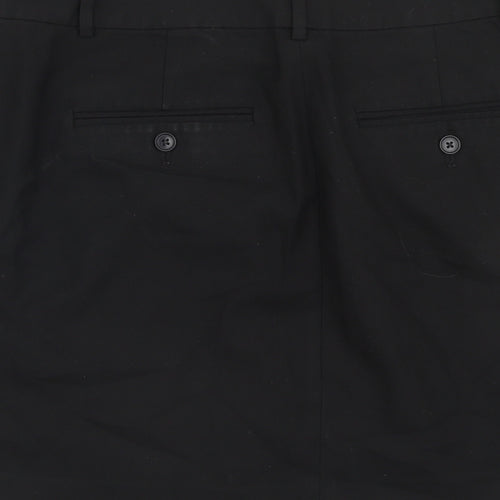 Gap Womens Black Polyester Mini Skirt Size 10 Button