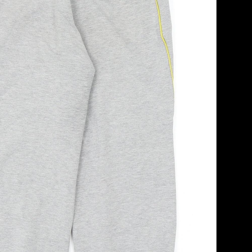 ellesse Womens Grey Cotton Jogger Trousers Size 12 Regular Drawstring