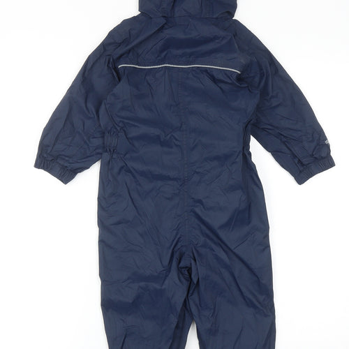 Regatta Boys Blue Rain Coat Snowsuit Size 2 Years Zip - UK Size 24-36 Months