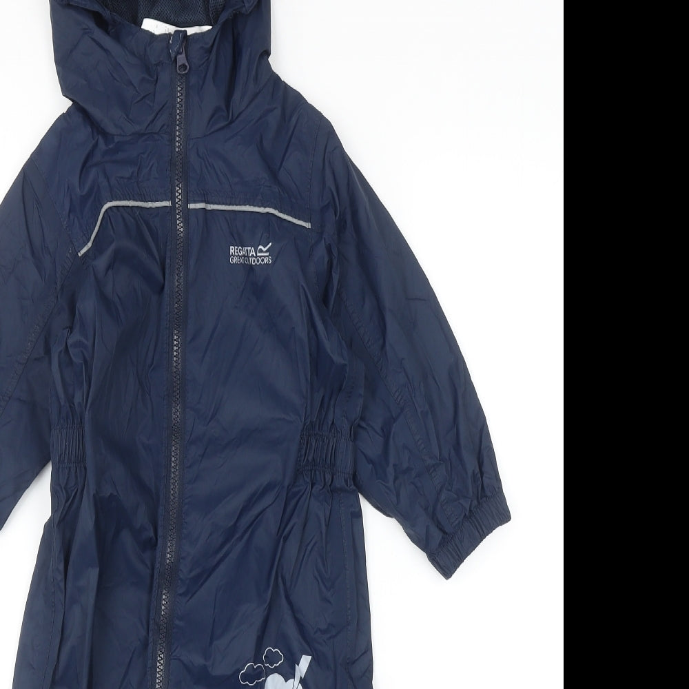 Regatta Boys Blue Rain Coat Snowsuit Size 2 Years Zip - UK Size 24-36 Months