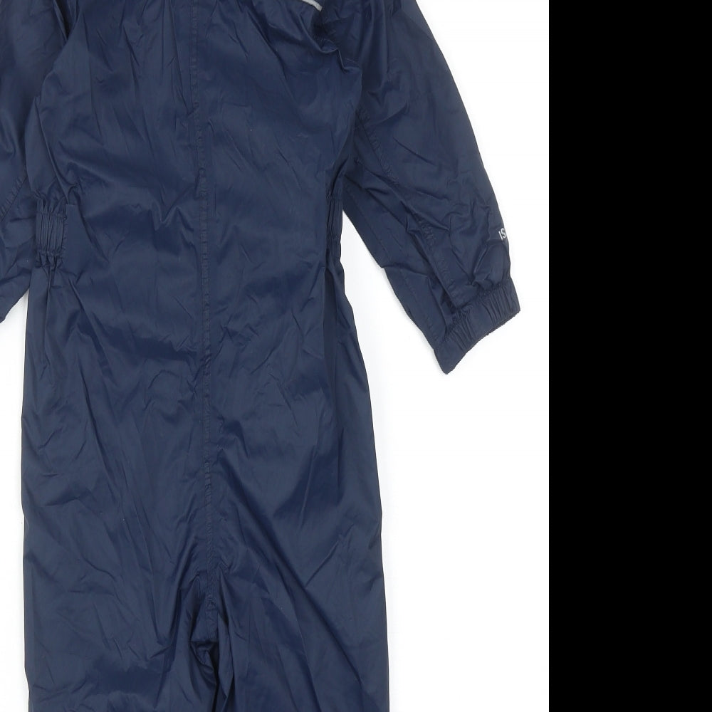 Regatta Boys Blue Rain Coat Snowsuit Size 2 Years Zip - UK Size 24-36 Months