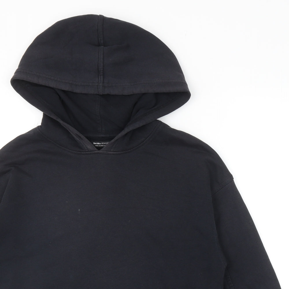 Bershka Womens Black Polyester Pullover Hoodie Size M Pullover