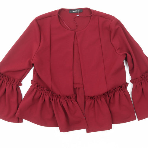 Cameo Rose Womens Red Jacket Size 10