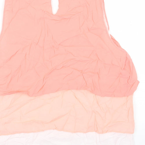 BANDOLERA Womens Pink Polyester Basic Tank Size 16 Scoop Neck