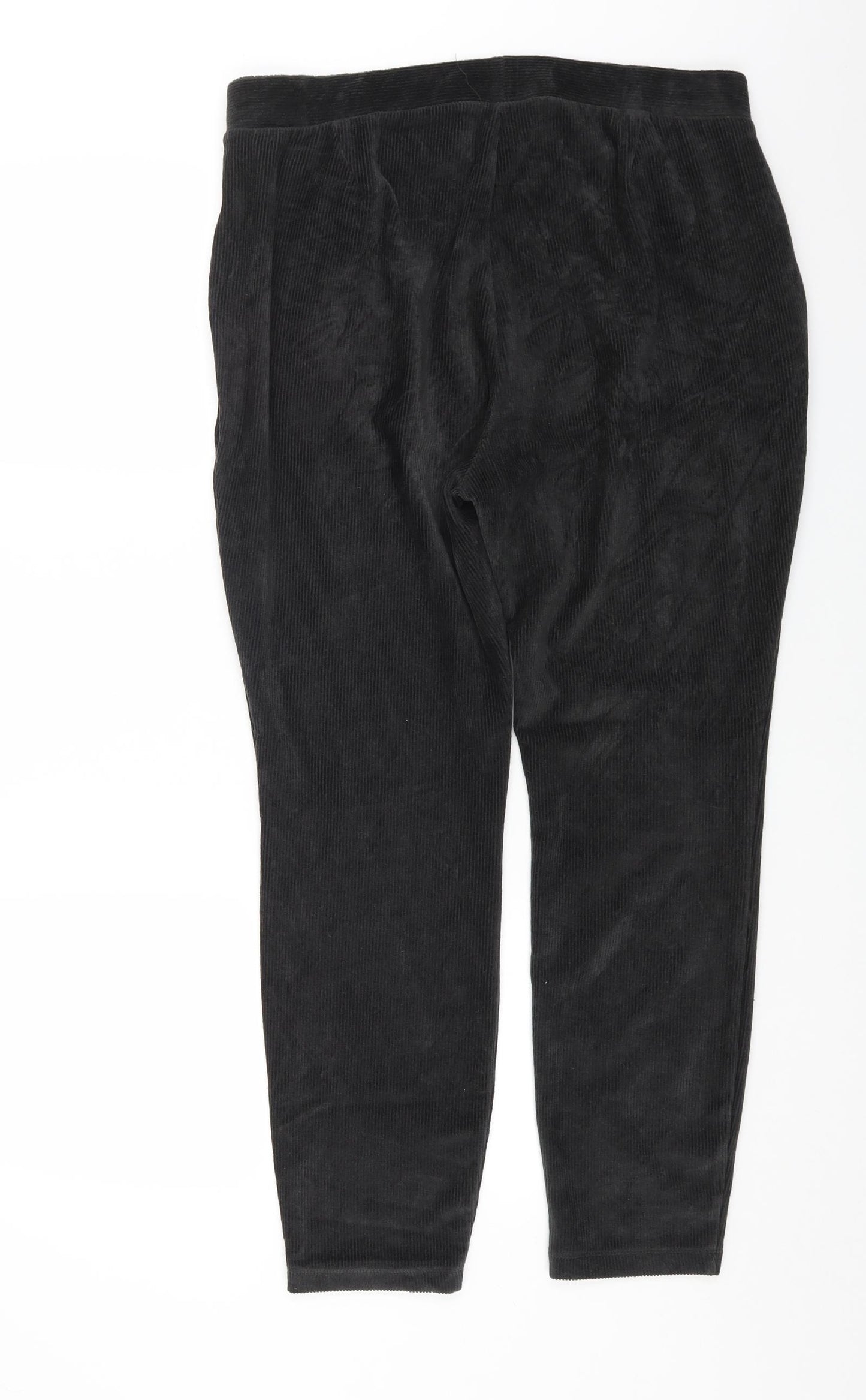 Lands' End Womens Grey Polyester Trousers Size L L25 in Regular