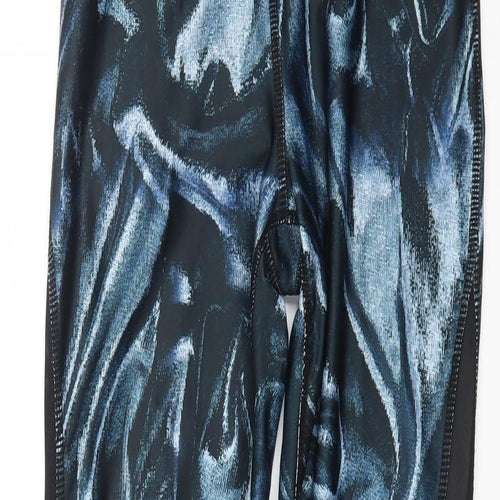 Matalan Womens Multicoloured Geometric Polyester Capri Leggings Size 8 L27 in