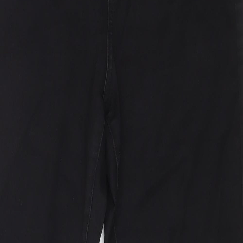Vera Moda Womens Black Cotton Skinny Jeans Size 30 in L27 in Regular Button
