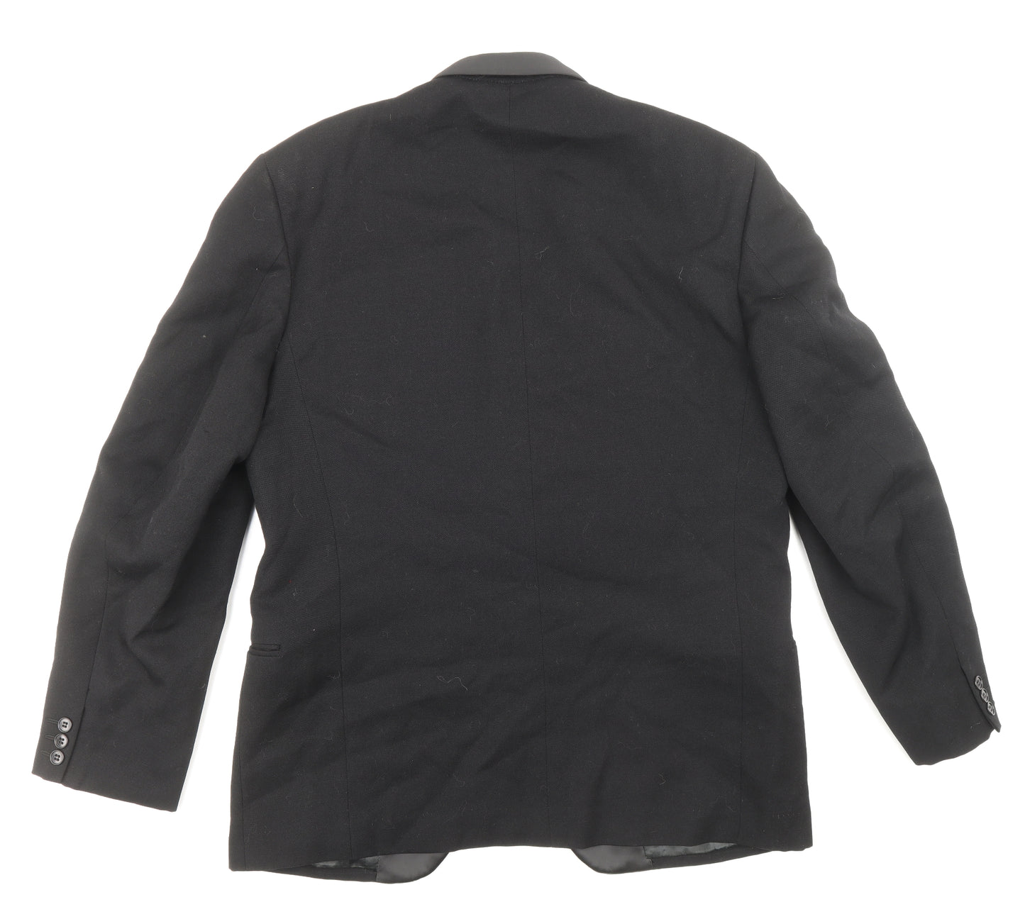 Alexandre Mens Black Polyester Jacket Blazer Size 36