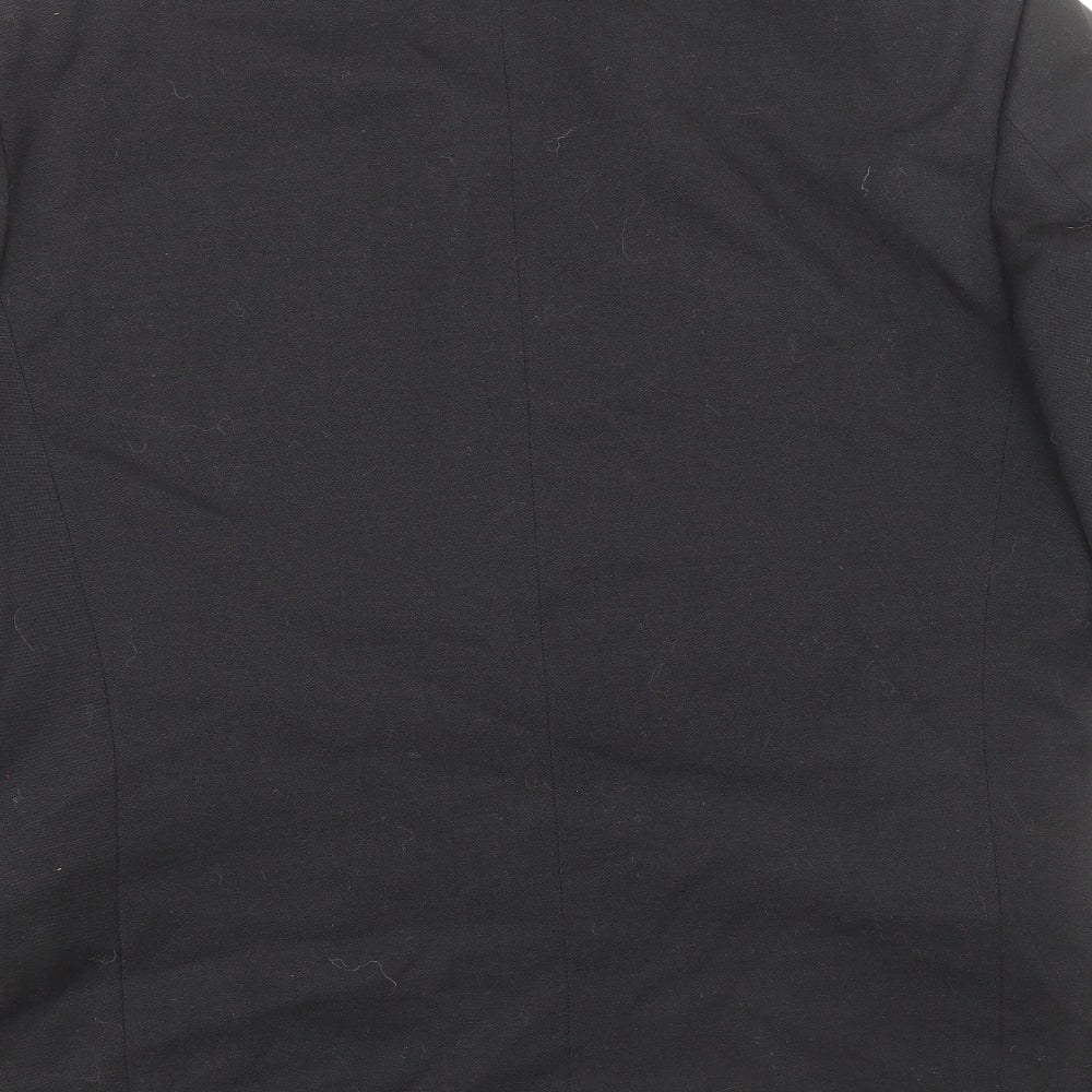 Alexandre Mens Black Polyester Jacket Blazer Size 36