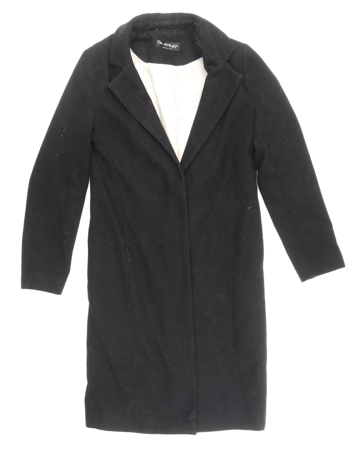 Miss Selfridge Womens Black Jacket Blazer Size 6 Button