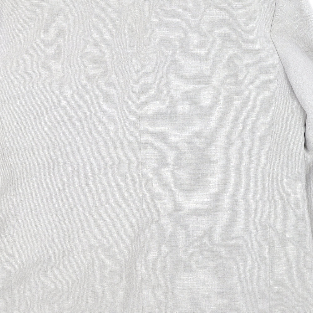 Preworn Mens Beige Lyocell Jacket Blazer Size 46