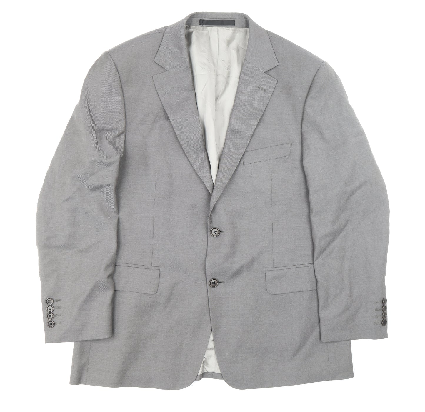 Marks and Spencer Mens Grey Wool Jacket Blazer Size 42