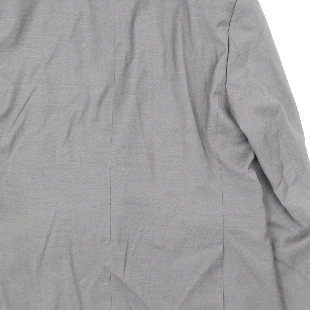 Marks and Spencer Mens Grey Wool Jacket Blazer Size 42