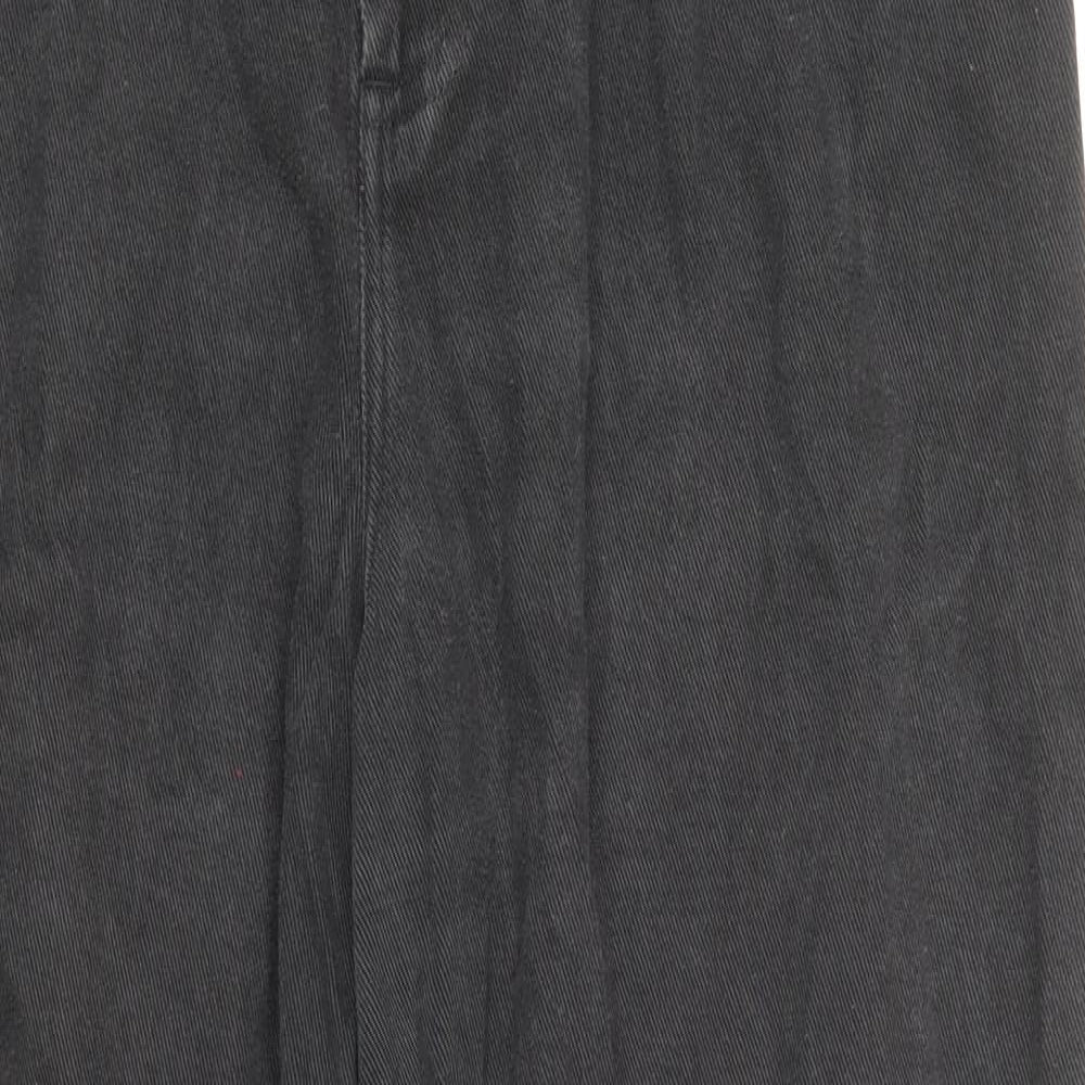 Lucy & Yak Womens Black Cotton Straight Jeans Size 30 Regular Zip