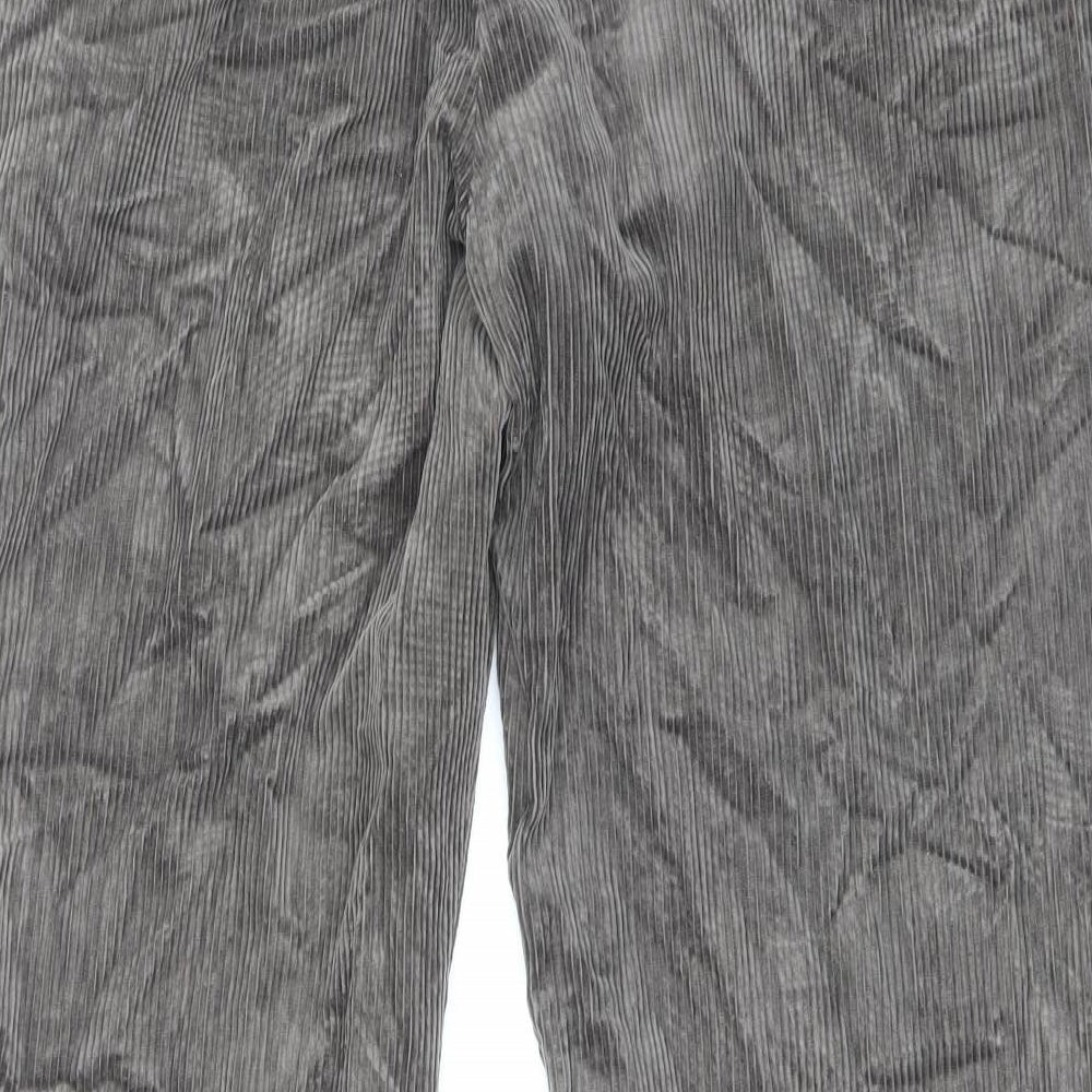 Marks and Spencer Mens Beige Cotton Trousers Size 38 in Regular Zip