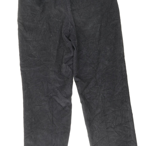 Marks and Spencer Mens Blue Cotton Trousers Size 34 in Regular Zip