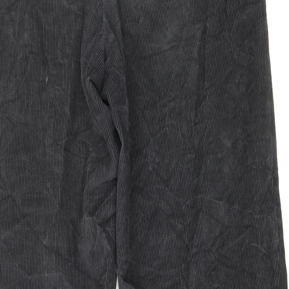 Marks and Spencer Mens Blue Cotton Trousers Size 34 in Regular Zip