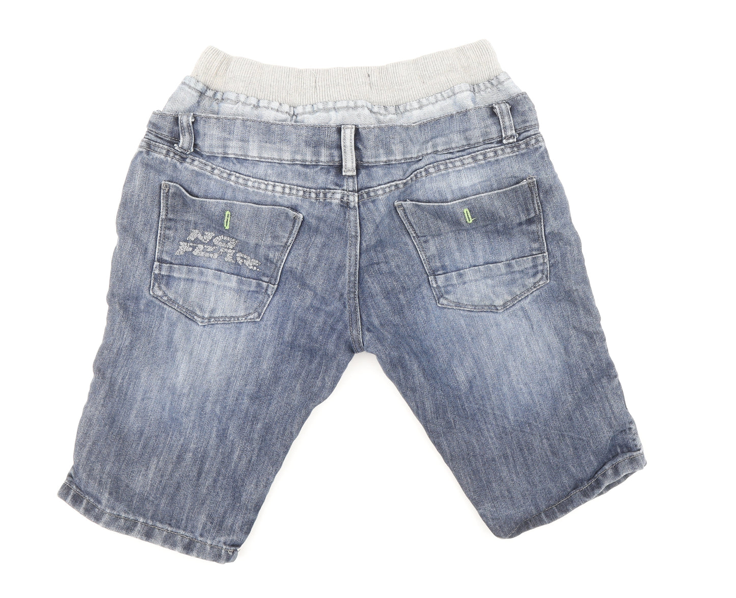 No Fear Mens Blue Cotton Bermuda Shorts Size S Regular Drawstring