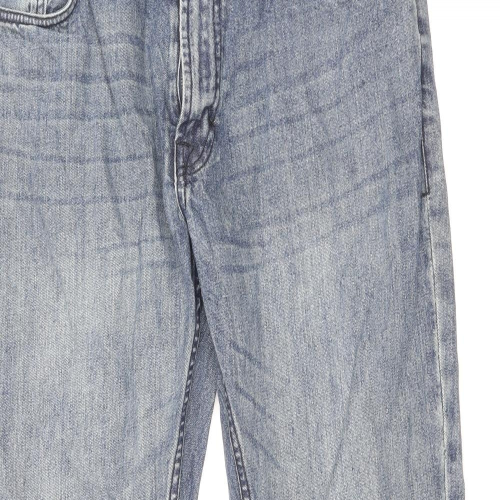 Firetrap Mens Blue Cotton Bootcut Jeans Size 34 in Regular Zip