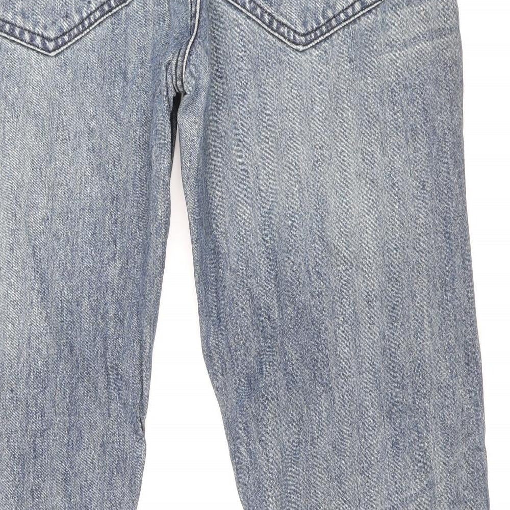 Firetrap Mens Blue Cotton Bootcut Jeans Size 34 in Regular Zip