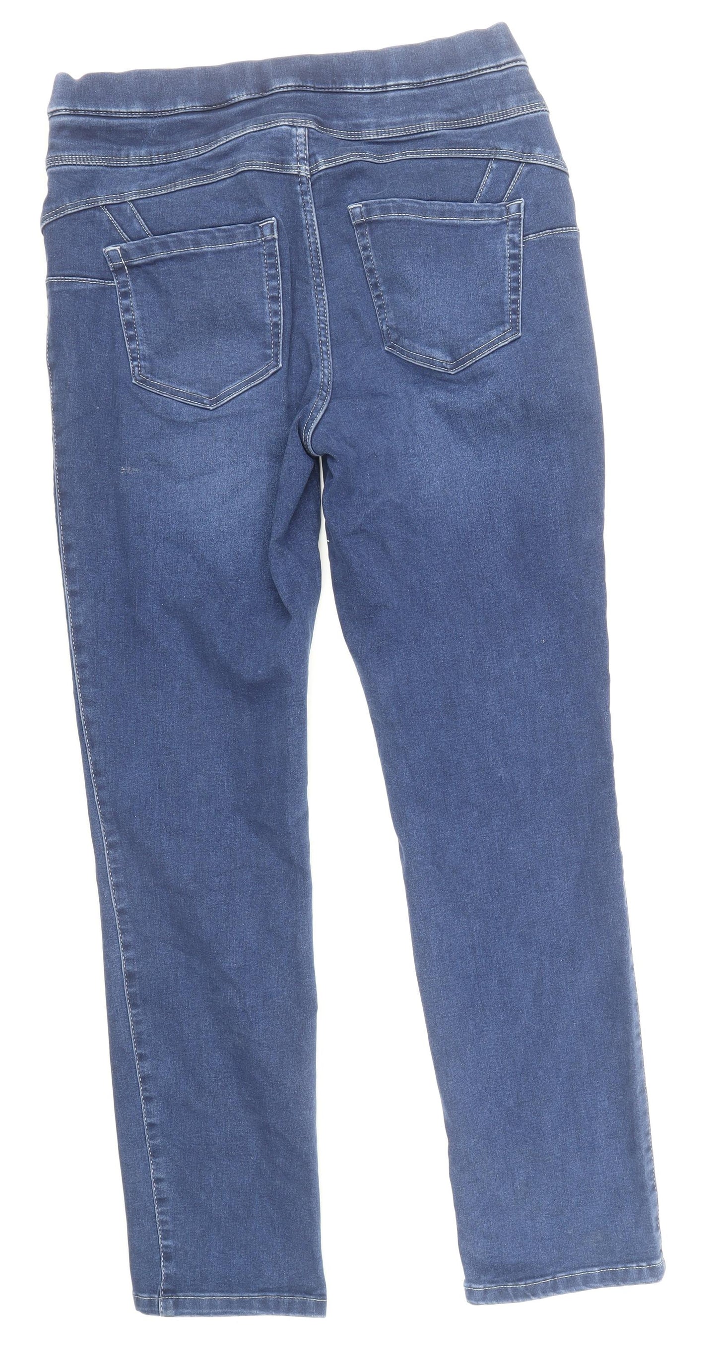 NEXT Womens Blue Cotton Skinny Jeans Size 12 Regular