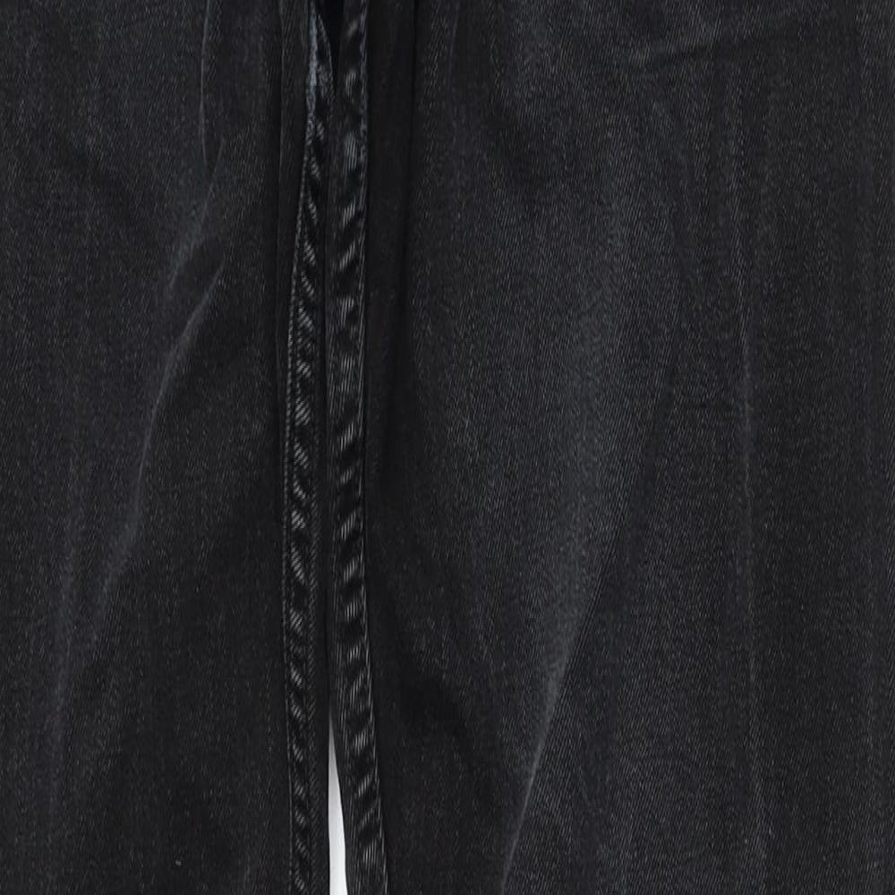 Levi's Mens Black Cotton Straight Jeans Size 32 in L32 in Regular Button