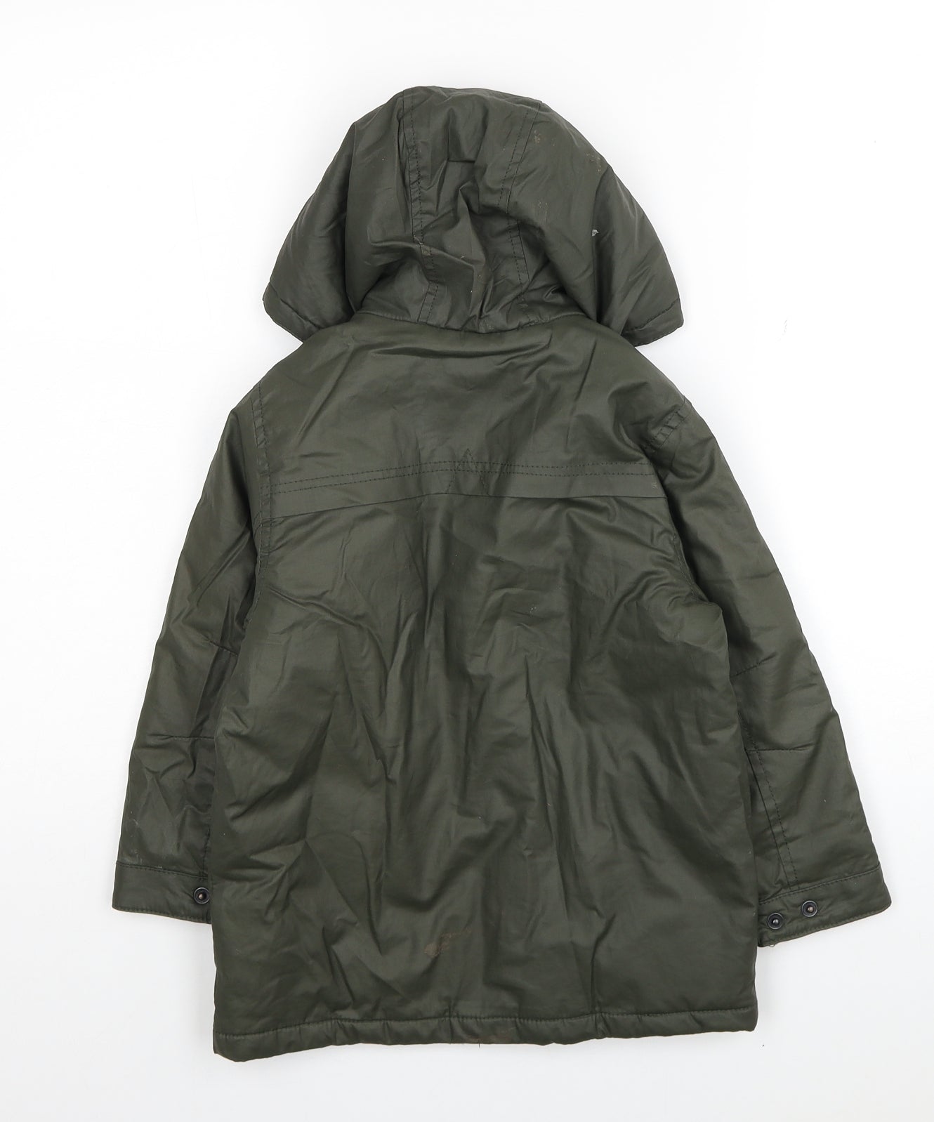 NEXT Boys Green Rain Coat Coat Size 4-5 Years Zip