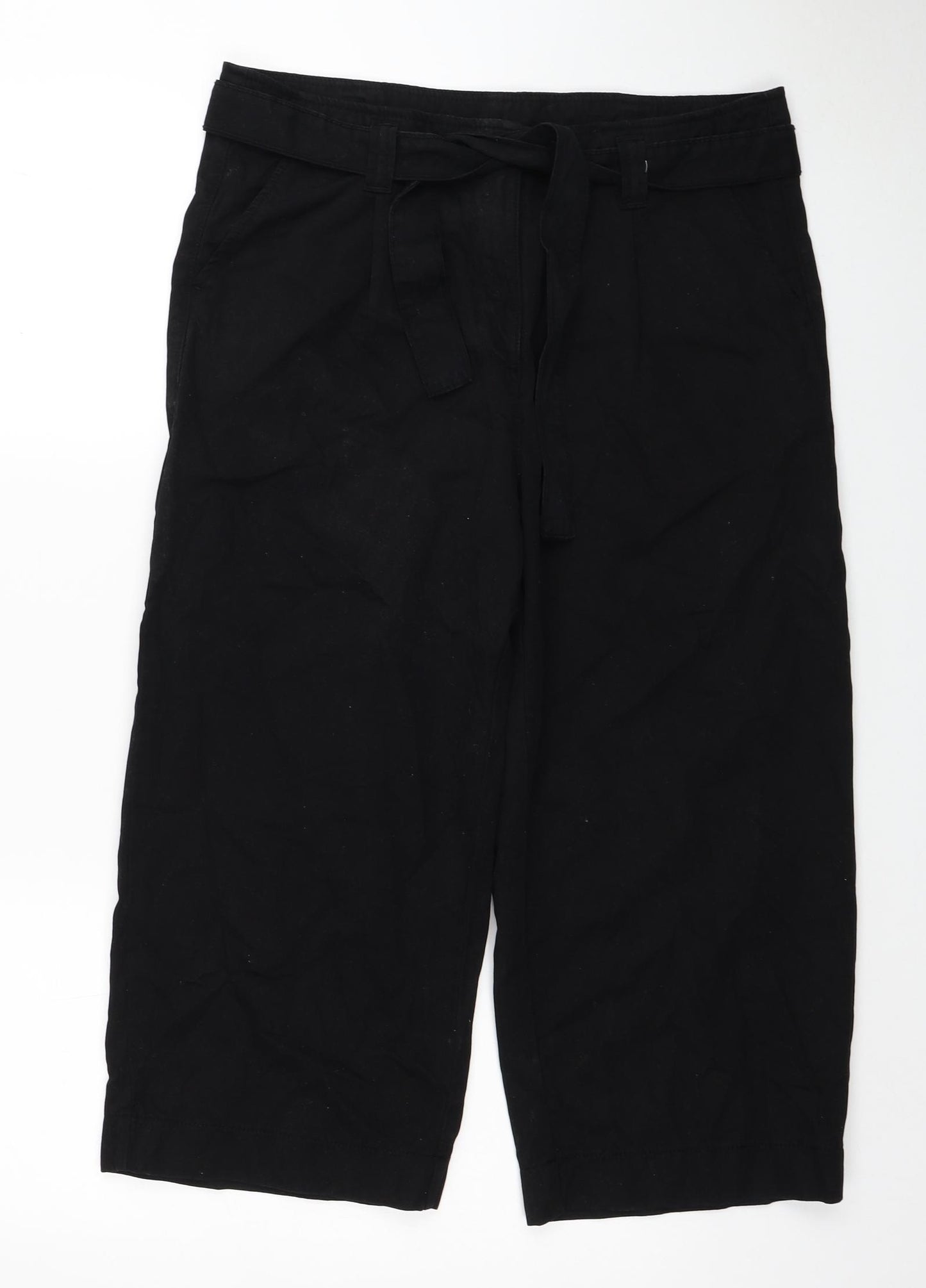 NEXT Womens Black Cotton Straight Jeans Size 12 Regular Zip