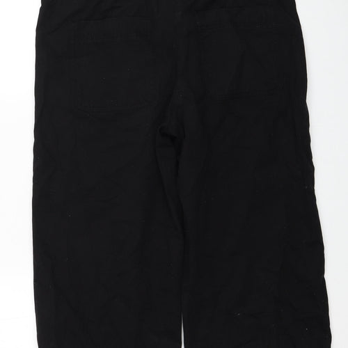 NEXT Womens Black Cotton Straight Jeans Size 12 Regular Zip