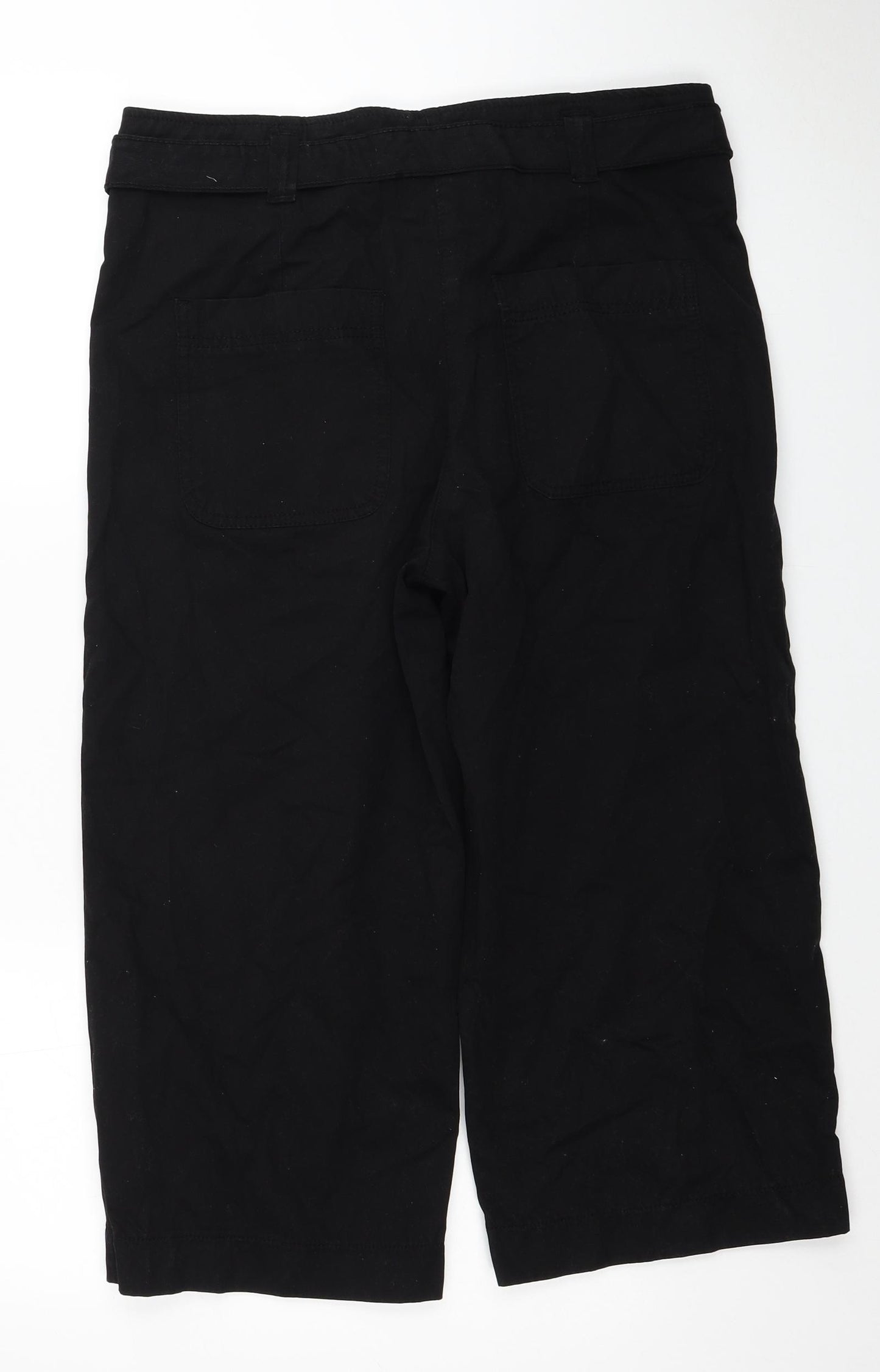 NEXT Womens Black Cotton Straight Jeans Size 12 Regular Zip