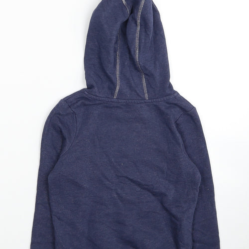 George Girls Blue Cotton Pullover Hoodie One Size Pullover - Love Heart