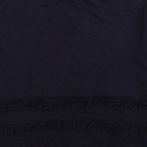 Marks and Spencer Womens Blue Round Neck Viscose Pullover Jumper Size 12