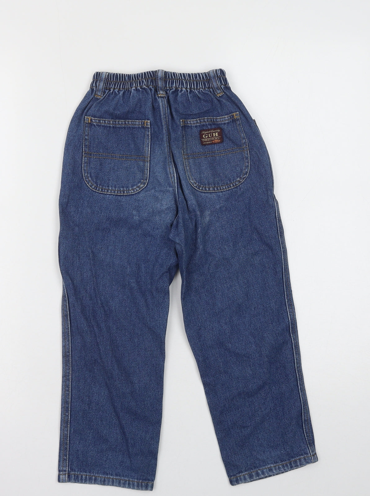 Guh Boys Blue Cotton Straight Jeans Size 5-6 Years Regular Pullover