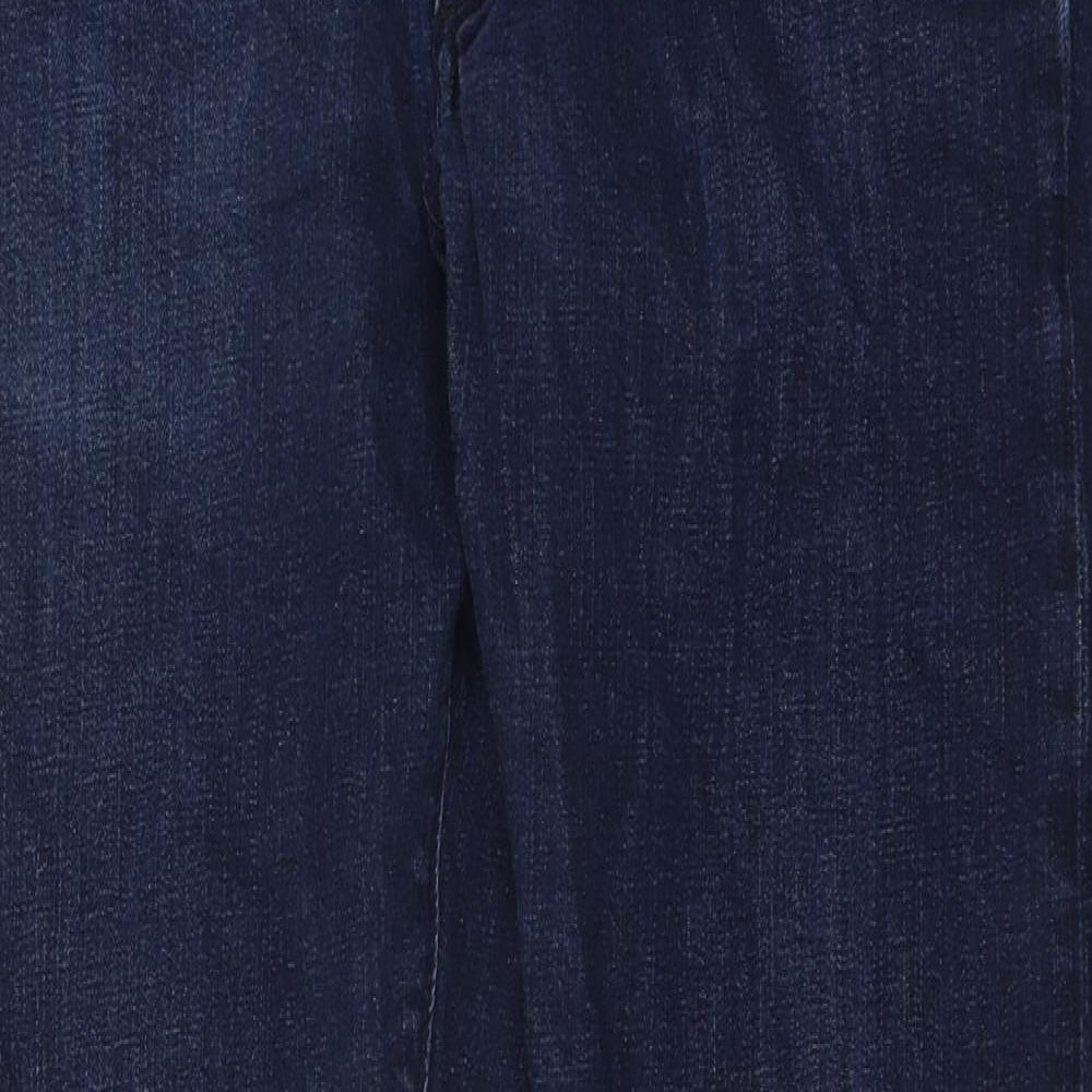 Calvin Klein Mens Blue Cotton Straight Jeans Size 33 in Regular Button