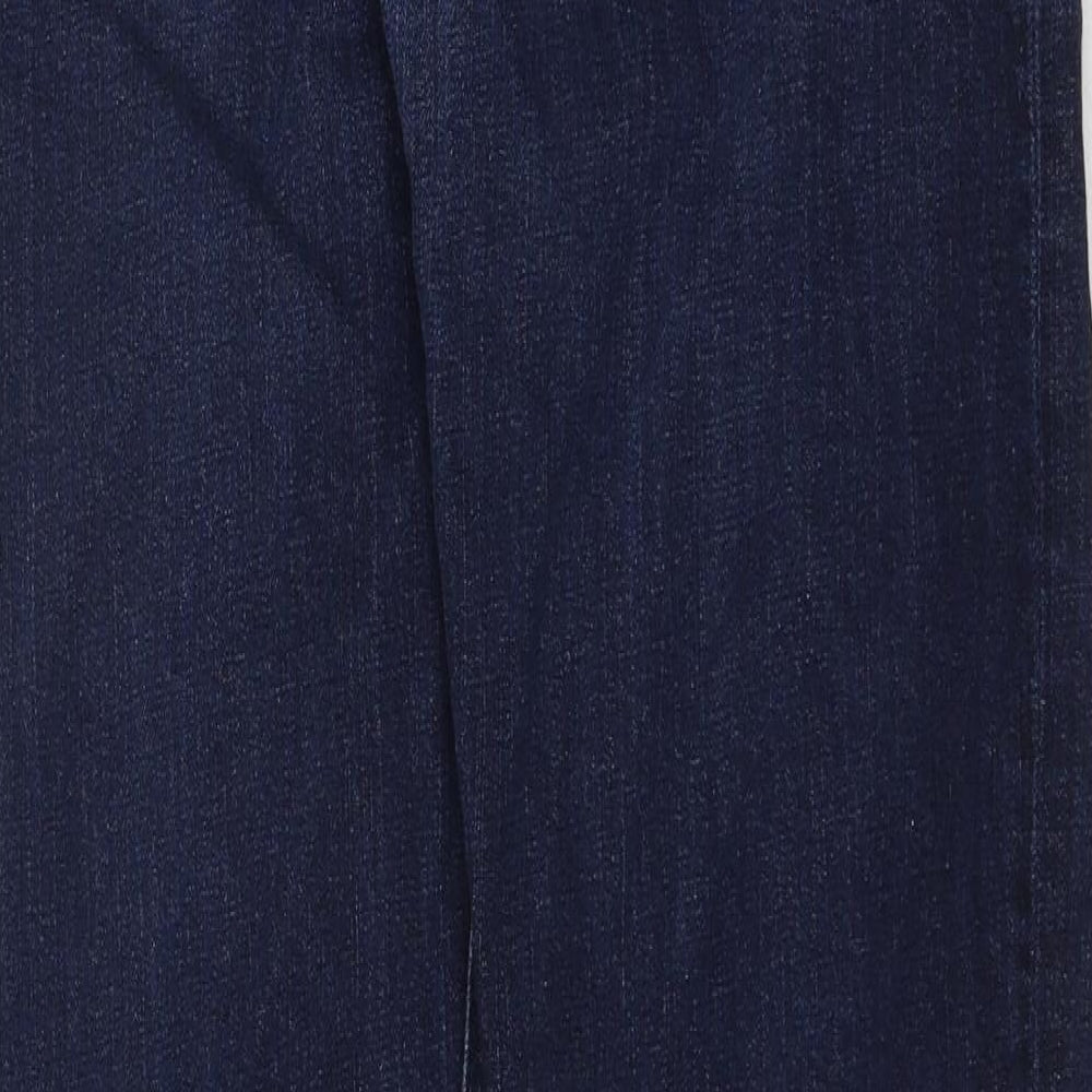 Calvin Klein Mens Blue Cotton Straight Jeans Size 33 in Regular Button